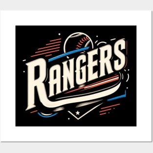 Rangers Fan Vintage Design Posters and Art